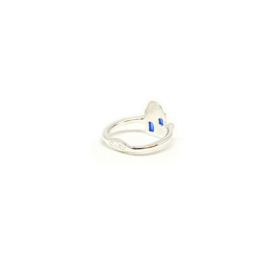 Anelli CoRo Jewels | Anello Ponza Argento 925 E Smalti Blu