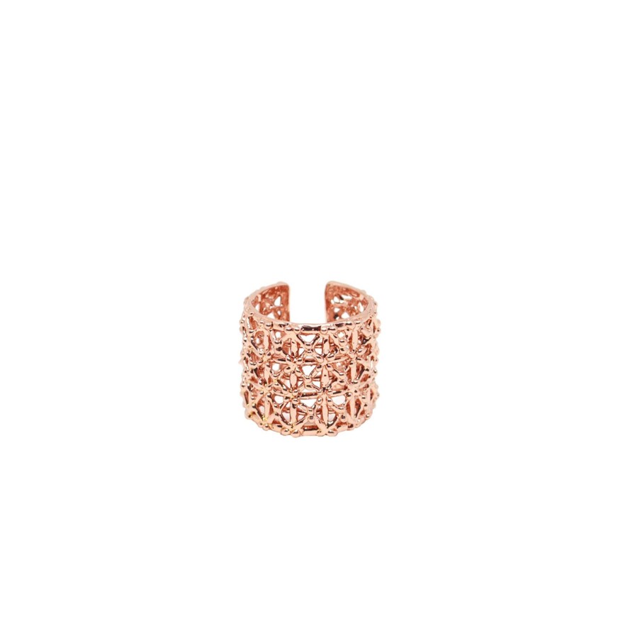 Anelli CoRo Jewels | Anello Gasometro Bronzo Placcato Oro Rosa