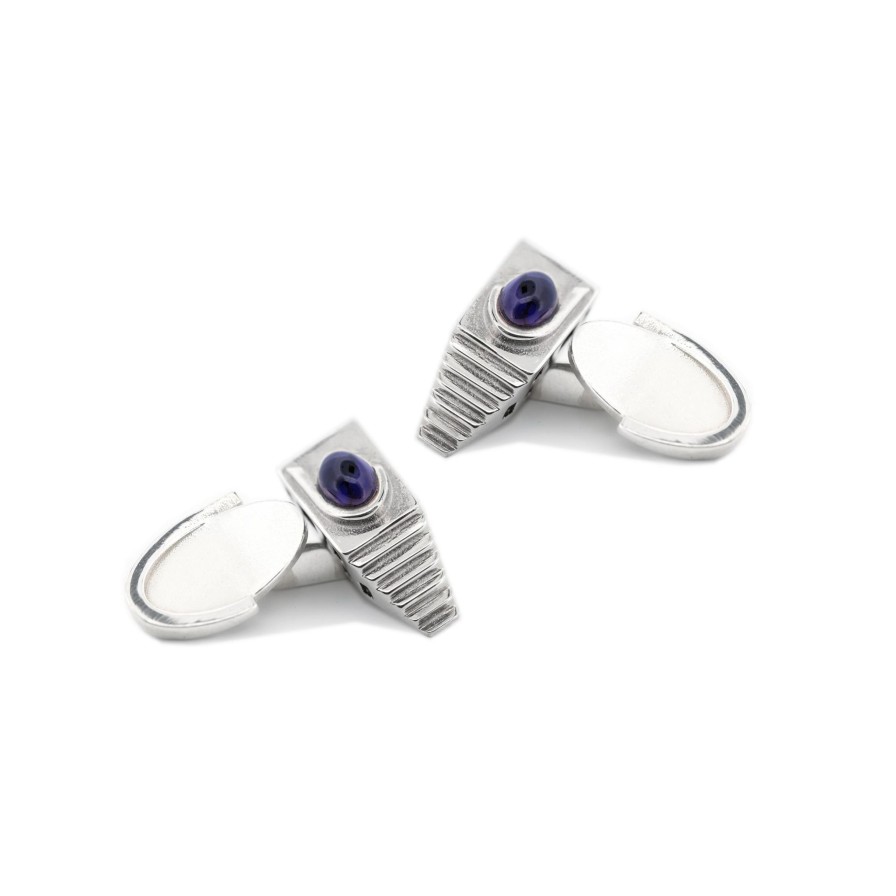 Accessori CoRo Jewels | Gemelli Villa Malaparte In Argento 925 Con Iolite