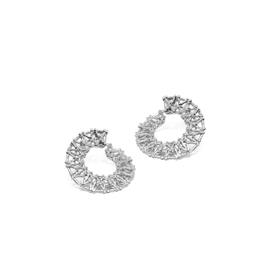 Orecchini CoRo Jewels | Orecchini Cerchio Gasometro Argento 925