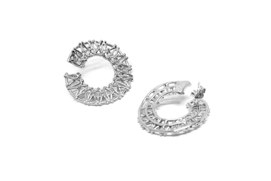 Orecchini CoRo Jewels | Orecchini Cerchio Gasometro Argento 925