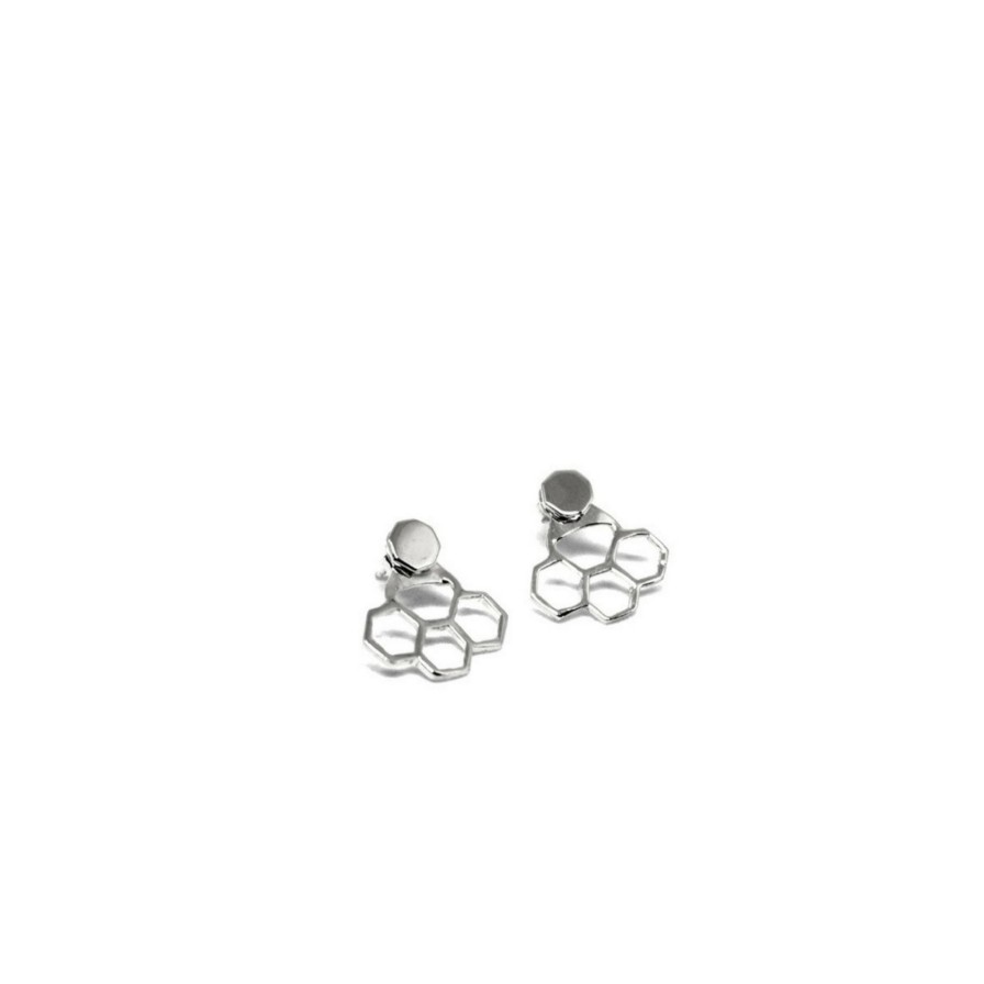 Orecchini CoRo Jewels | Ear Jackets Esagonini Argento 925