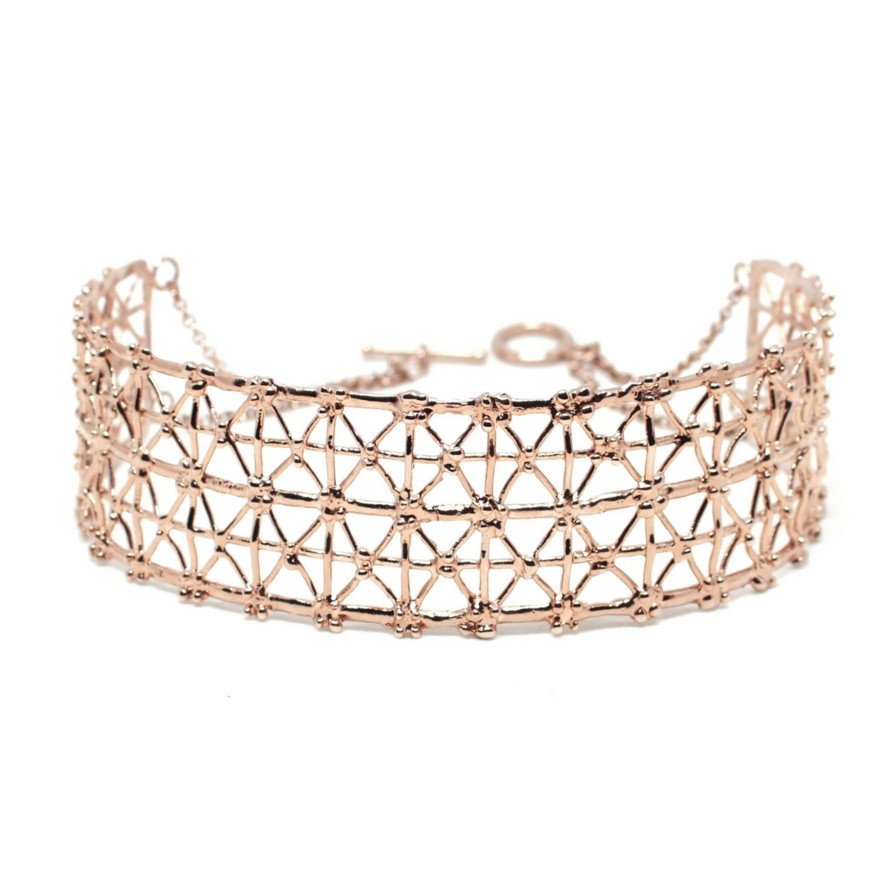 Collane CoRo Jewels | Girocollo Gasometer Bronzo Placcato Oro Rosa