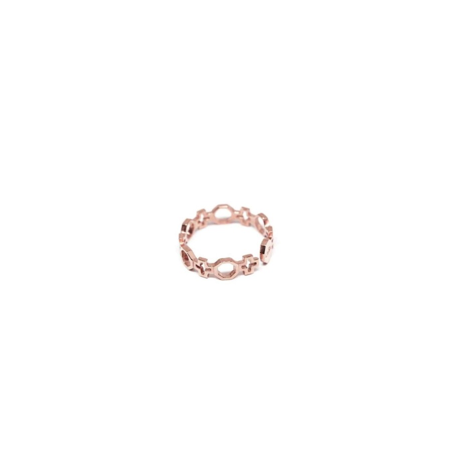 Anelli CoRo Jewels | Fedina Contemporary In Argento Placcato Oro Rosa